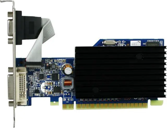 Alt view image 3 of 5 - BFG Tech GeForce 8400 GS 512MB DDR2 PCI Express 2.0 x16 Graphics Card BFGE84512GS64E
