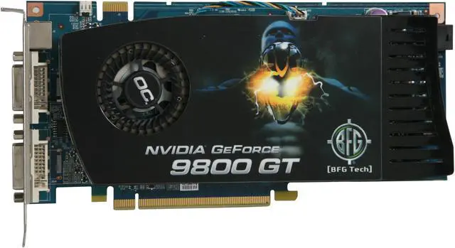 Alt view image 3 of 6 - BFG Tech  BFGE981024GTOCE  GeForce 9800 GT OC 1GB  256-bit  GDDR3  PCI Express 2.0 x16  HDCP Ready SLI Supported Video Card
