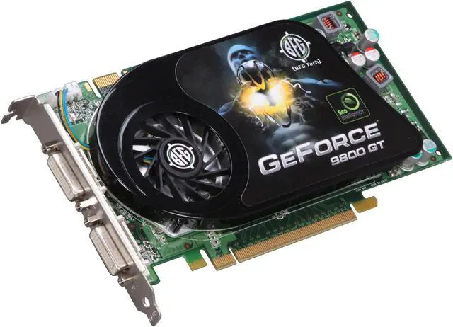 Main image of BFG Tech GeForce 9800 GT 512MB GDDR3 PCI Express 2.0 x16 SLI Support Graphics Card BFGE98512GTGE