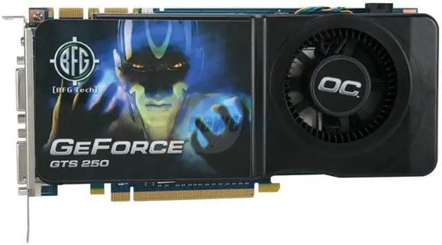 Alt view image 3 of 5 - BFG Tech GeForce GTS 250 1GB GDDR3 PCI Express 2.0 x16 SLI Support Graphics Card BFGEGTS2501024OCE