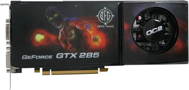 Alt view image 3 of 6 - BFG Tech GeForce GTX 285 1GB GDDR3 PCI Express 2.0 x16 SLI Support Graphics Card BFGEGTX2851024OC2BE
