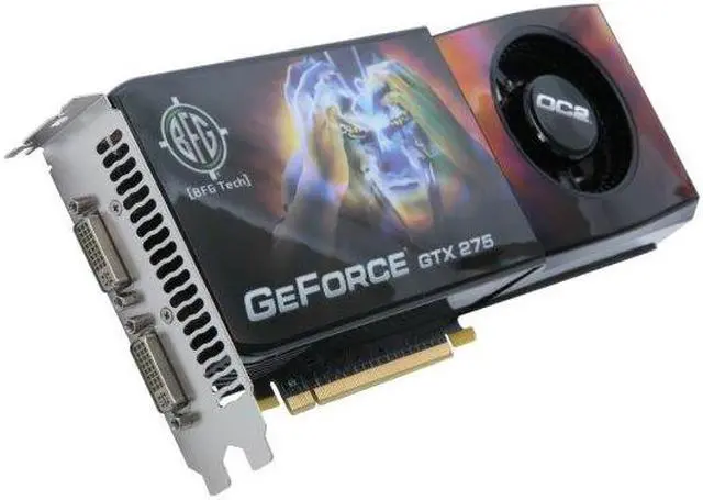 Main image of BFG Tech GeForce GTX 275 896MB GDDR3 PCI Express 2.0 x16 SLI Support Graphics Card BFGEGTX275896OC2E
