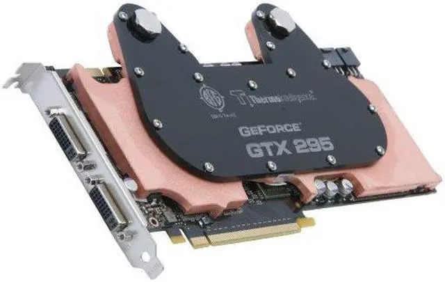 Main image of BFG Tech BFGEGTX2951792H2OCWBE GeForce GTX 295 H2OC 1792MB 896 (448 x 2)-bit GDDR3 PCI Express 2.0 x16 HDCP Ready SLI Supported Video Card