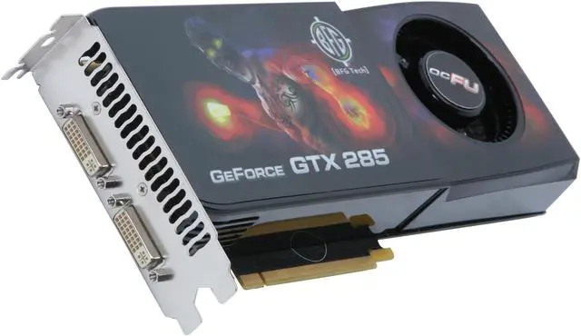 Alt view image 2 of 7 - BFG Tech GeForce GTX 285 1GB GDDR3 PCI Express 2.0 x16 SLI Support Graphics Card BFGEGTX2851024OCFUBE