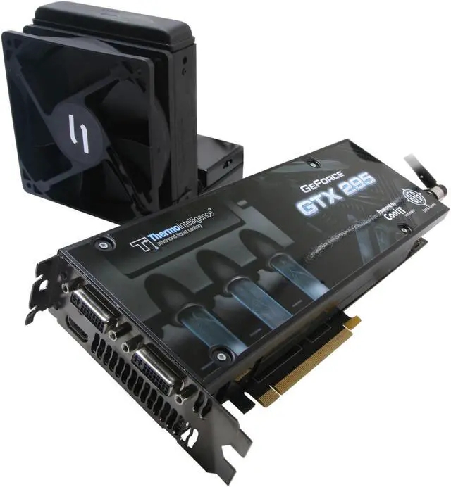 Main image of BFG Tech BFGRGTX2951792H2OCLE GeForce GTX 295 H2OC 1792MB 896 (448 x 2)-bit GDDR3 PCI Express 2.0 x16 HDCP Ready SLI Supported Video Card