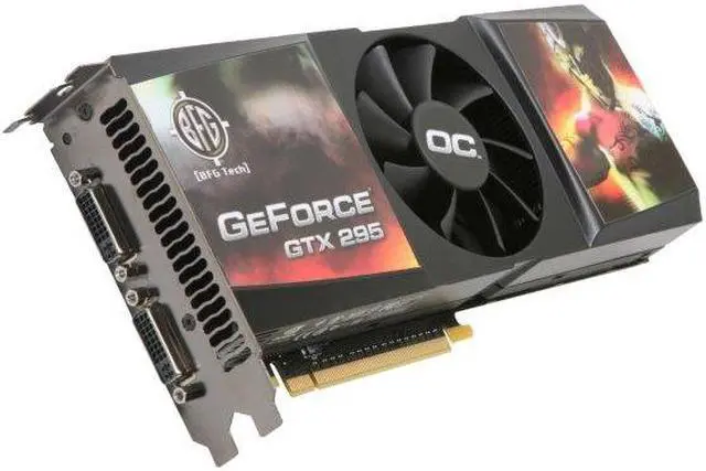 Alt view image 2 of 2 - BFG Tech GeForce GTX 295 1792MB GDDR3 PCI Express 2.0 x16 SLI Support Graphics Card BFGEGTX2951792OCBE