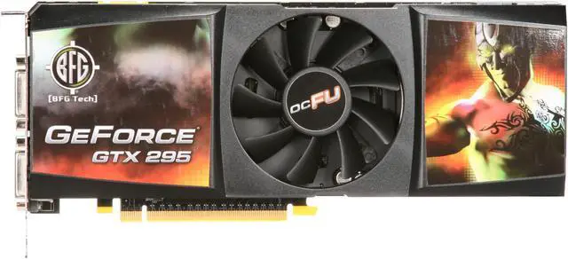 Alt view image 3 of 6 - BFG Tech GeForce GTX 295 1792MB GDDR3 PCI Express 2.0 x16 SLI Support Graphics Card BFGEGTX2951792OCFUBE