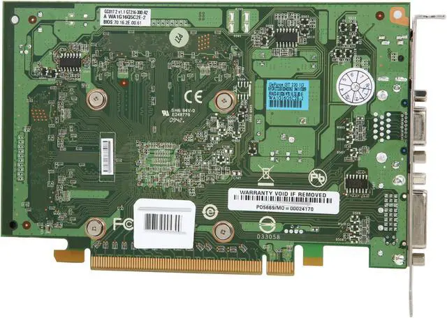Alt view image 4 of 5 - BFG Tech GeForce GT 220 1GB DDR2 PCI Express 2.0 x16 Graphics Card BFGEGT2201024D2BE