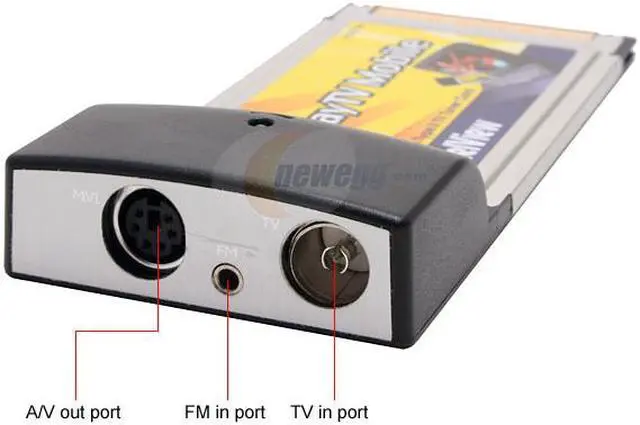 Alt view image 2 of 6 - PROLINK PV-A510C (FR) TV Tuner PCMCIA Card 75 Ohm RF TV input (Cable/Antenna) SVHS/Composite Video/Audio(R/L)