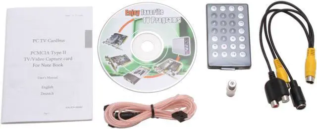 Alt view image 5 of 6 - PROLINK PV-A510C (FR) TV Tuner PCMCIA Card 75 Ohm RF TV input (Cable/Antenna) SVHS/Composite Video/Audio(R/L)