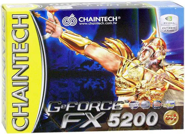 Alt view image 5 of 5 - CHAINTECH GeForce FX 5200 128MB DDR AGP 4X/8X Graphics Card A-FX20
