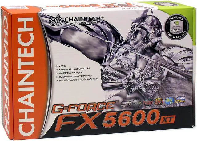 Alt view image 5 of 5 - CHAINTECH GeForce FX 5600XT 128MB DDR AGP 4X/8X Graphics Card A-FX60-X 128