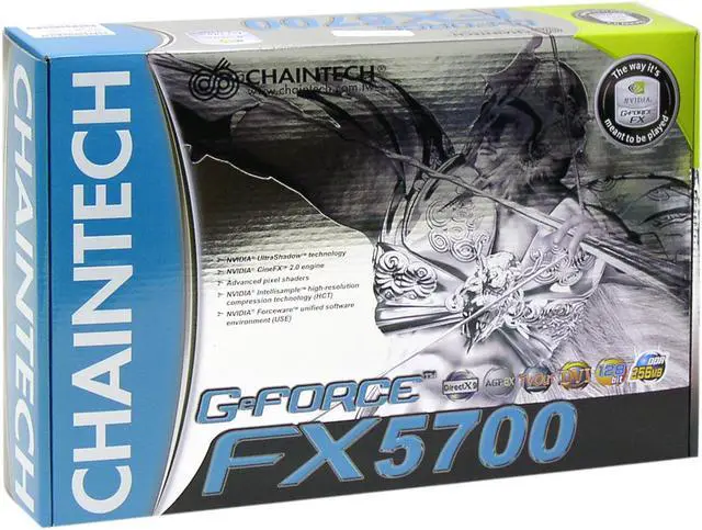 Alt view image 5 of 5 - CHAINTECH GeForce FX 5700 256MB DDR AGP 4X/8X Graphics Card SA5700-256
