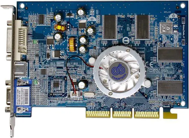 Alt view image 2 of 5 - CHAINTECH GeForce FX 5500 256MB DDR AGP 4X/8X Graphics Card SA5500T2