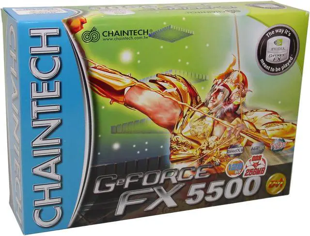 Alt view image 5 of 5 - CHAINTECH GeForce FX 5500 256MB DDR AGP 4X/8X Graphics Card SA5500T2