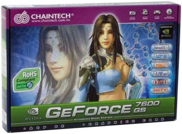 Alt view image 6 of 6 - CHAINTECH GeForce 7600GS 256MB GDDR2 AGP 4X/8X Graphics Card GSA76GS
