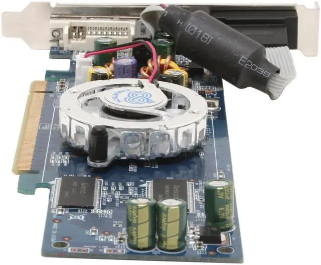 Alt view image 4 of 7 - CHAINTECH GeForce 7100GS 512MB (128MB on Board) DDR PCI Express x16 SLI Support Low Profile Graphics Card GSV71GS-T2