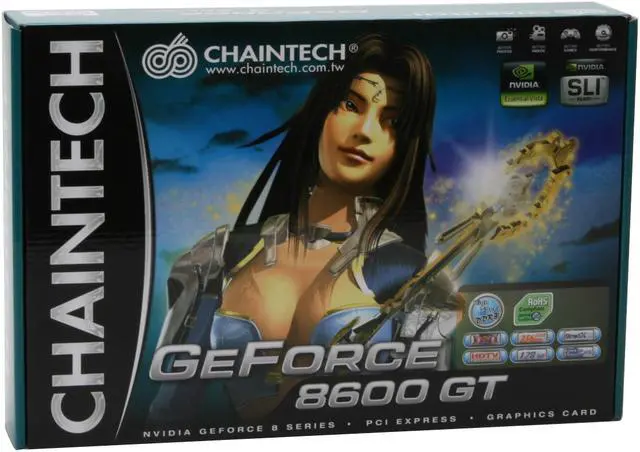 Alt view image 7 of 7 - CHAINTECH GeForce 8600 GT 256MB GDDR3 PCI Express x16 SLI Support Graphics Card GSE86GT-A1