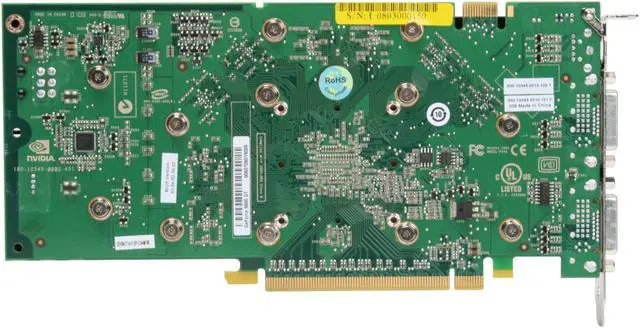 Alt view image 4 of 8 - CHAINTECH GeForce 9600 GT 512MB GDDR3 PCI Express 2.0 x16 SLI Support Graphics Card GSE96GT
