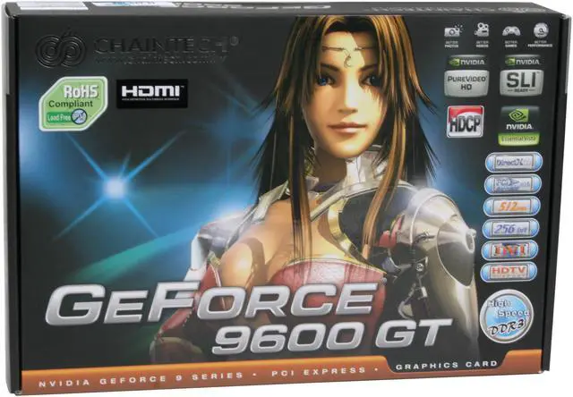 Alt view image 8 of 8 - CHAINTECH GSE96GTC GeForce 9600 GT OC 512MB 256-bit GDDR3 PCI Express 2.0 x16 HDCP Ready SLI Supported Video Card