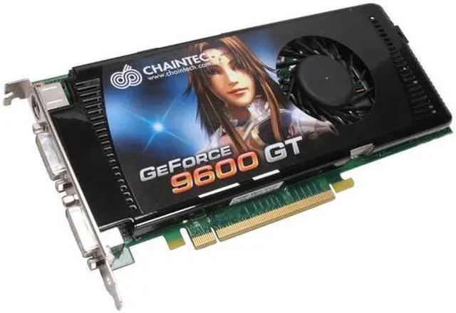 Main image of CHAINTECH GeForce 9600 GT 512MB GDDR3 PCI Express 2.0 x16 SLI Support Graphics Card GAE96GTC (With 4G Dual Kit Memory)