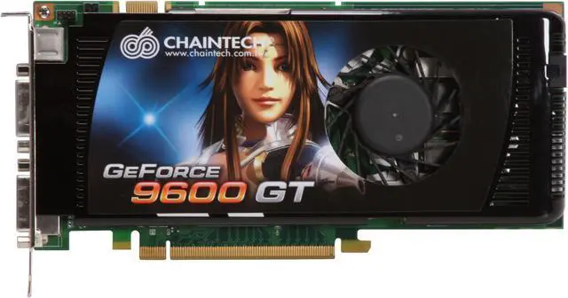 Alt view image 3 of 6 - CHAINTECH GeForce 9600 GT 512MB GDDR3 PCI Express 2.0 x16 SLI Support Graphics Card GAE96GTC (With 4G Dual Kit Memory)