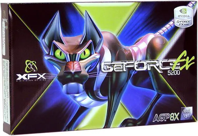 Alt view image 5 of 5 - XFX GeForce FX 5200 128MB DDR AGP 4X/8X Graphics Card PVT34KNA