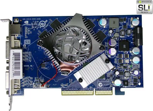 Alt view image 2 of 6 - XFX GeForce 6600GT 128MB GDDR3 AGP 4X/8X Graphics Card PVT43ANDF7