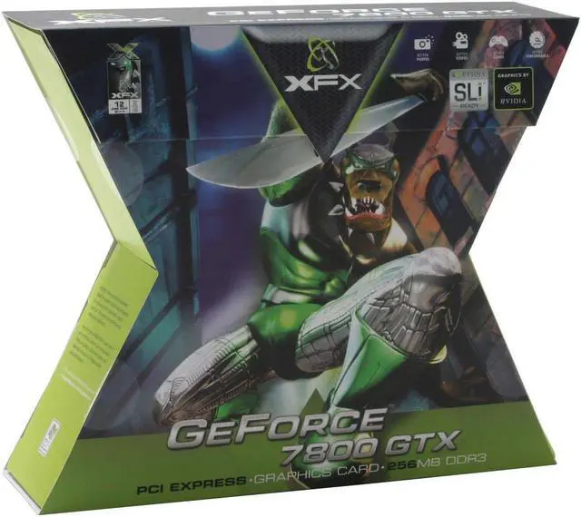 Alt view image 5 of 5 - XFX GeForce 7800GTX 256MB GDDR3 PCI Express x16 SLI Support Graphics Card PVT70FUNF7
