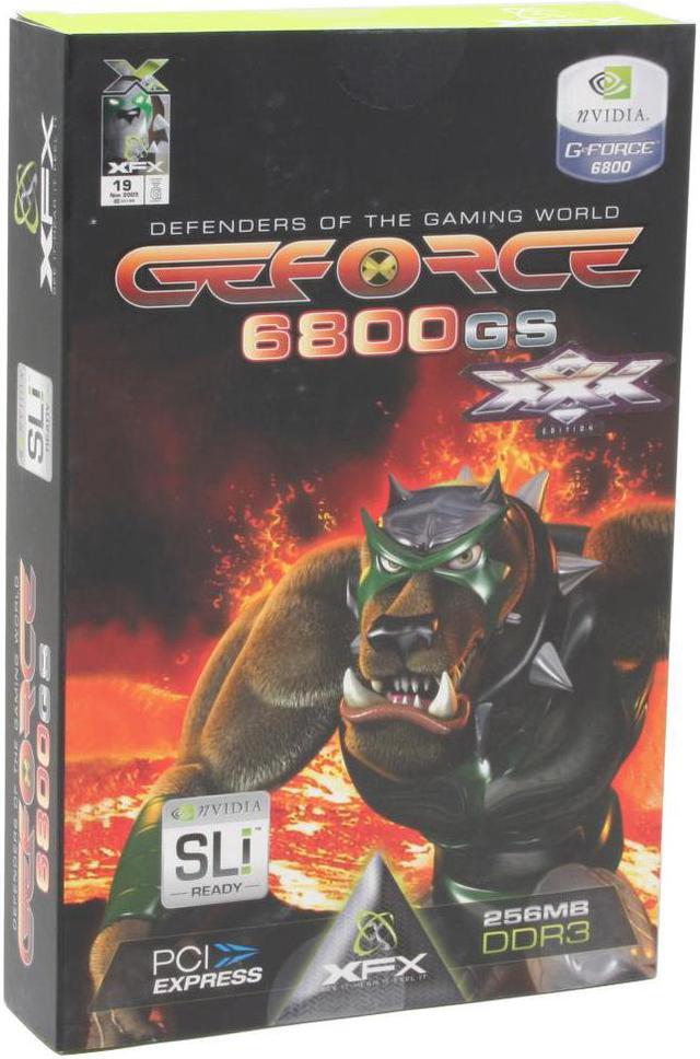 Alt view image 4 of 4 - XFX GeForce 6800GS 256MB GDDR3 PCI Express x16 SLI Support Graphics Card PVT42GUAD7