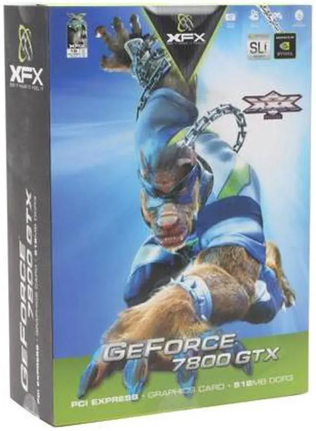 Alt view image 5 of 5 - XFX GeForce 7800GTX 512MB GDDR3 PCI Express x16 SLI Support Graphics Card PVT70FYDF9