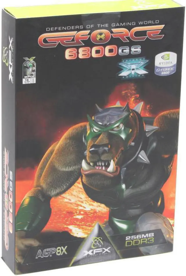 Alt view image 5 of 5 - XFX GeForce 6800GS 256MB GDDR3 AGP 4X/8X Graphics Card PVT40BUDF3