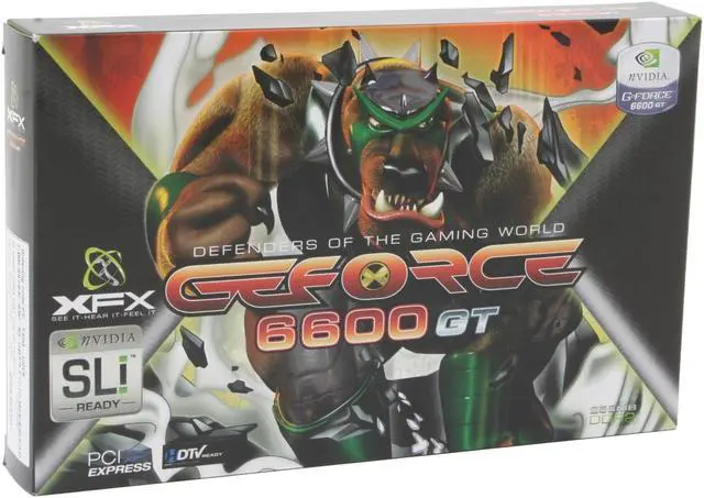 Alt view image 5 of 5 - XFX GeForce 6600GT 256MB GDDR2 PCI Express x16 SLI Support Graphics Card PV-T43G-UDL6