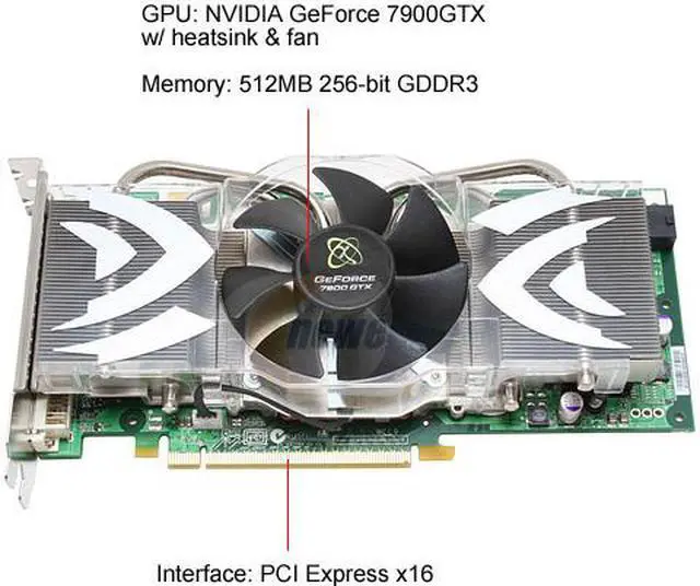 Alt view image 3 of 8 - XFX PV-T71F-YDL9 GeForce 7900GTX 512MB 256-bit GDDR3 PCI Express x16 SLI Supported Video Card