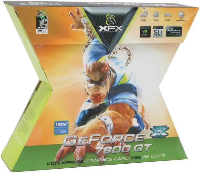 Alt view image 6 of 6 - XFX GeForce 7900GT 256MB GDDR3 PCI Express x16 SLI Support Graphics Card PV-T71G-UCF7