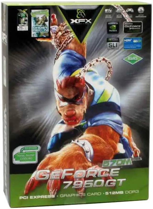 Alt view image 5 of 5 - XFX GeForce 7950GT 512MB GDDR3 PCI Express x16 SLI Support Graphics Card PVT71JYHE9