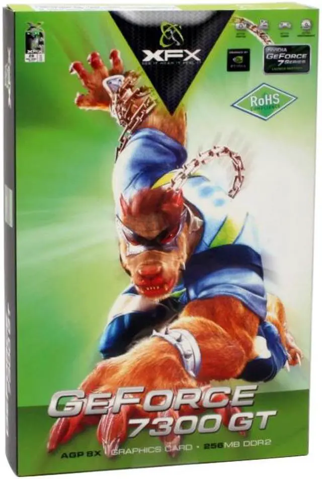 Alt view image 8 of 8 - XFX GeForce 7300GT 256MB GDDR2 AGP 4X/8X Graphics Card PVT73DUAL3