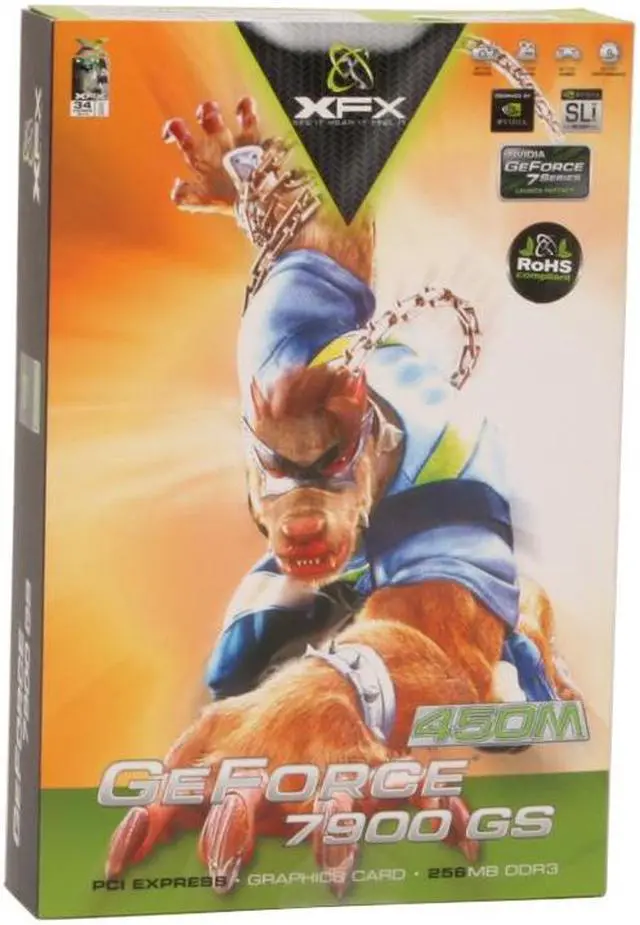 Alt view image 8 of 8 - XFX GeForce 7900GS 256MB GDDR3 PCI Express x16 SLI Support Graphics Card PVT71PUQF3