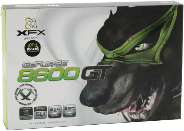 Alt view image 6 of 6 - XFX PVT84JUDD3 GeForce 8600GT XXX 256MB 128-bit GDDR3 PCI Express x16 SLI Supported Video Card