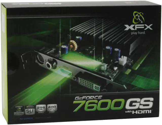 Alt view image 6 of 7 - XFX GeForce 7600GS 256MB GDDR2 PCI Express x16 SLI Support Graphics Card PVT73PUMH4
