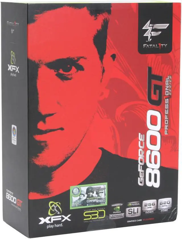 Alt view image 9 of 9 - XFX PVT84JU1D4 GeForce 8600GT 256MB 128-bit GDDR3 PCI Express x16 HDCP Ready SLI Supported Video Card