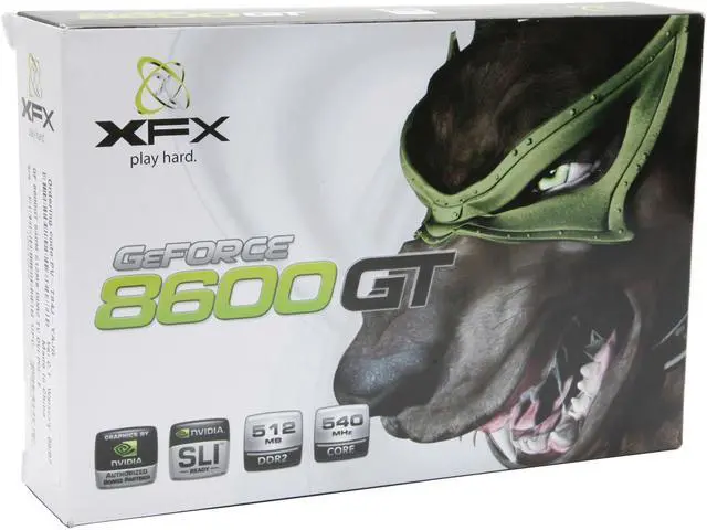 Alt view image 7 of 7 - XFX GeForce 8600 GT 512MB GDDR2 PCI Express x16 SLI Support Graphics Card PVT84JYAJG