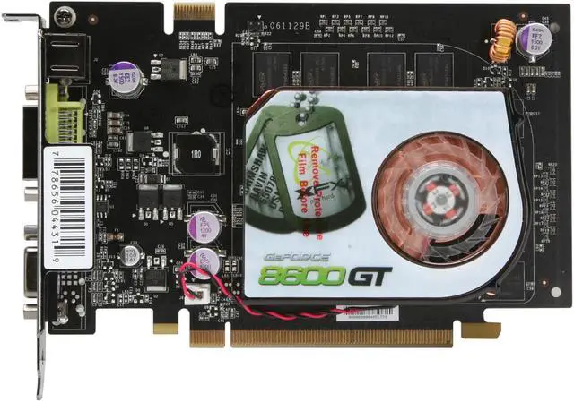 Alt view image 3 of 7 - XFX GeForce 8600 GT 512MB GDDR2 PCI Express x16 SLI Support Graphics Card PVT84JYAJG