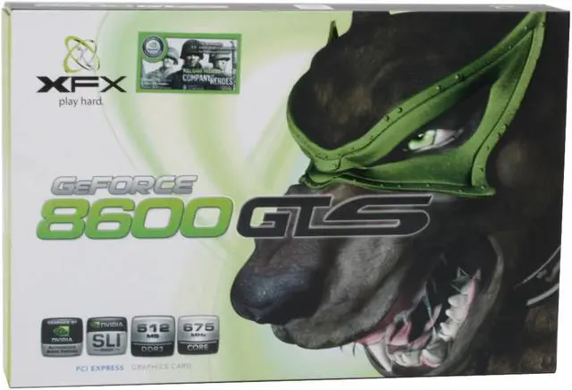 Alt view image 9 of 10 - XFX GeForce 8600 GTS 512MB GDDR3 PCI Express x16 SLI Support Graphics Card PVT84GYDQ3