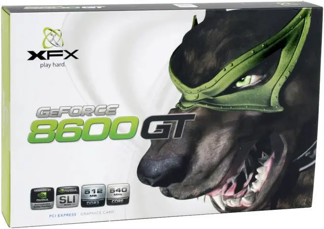 Alt view image 7 of 7 - XFX GeForce 8600 GT 512MB GDDR3 PCI Express x16 SLI Support Graphics Card PVT84JYDF3