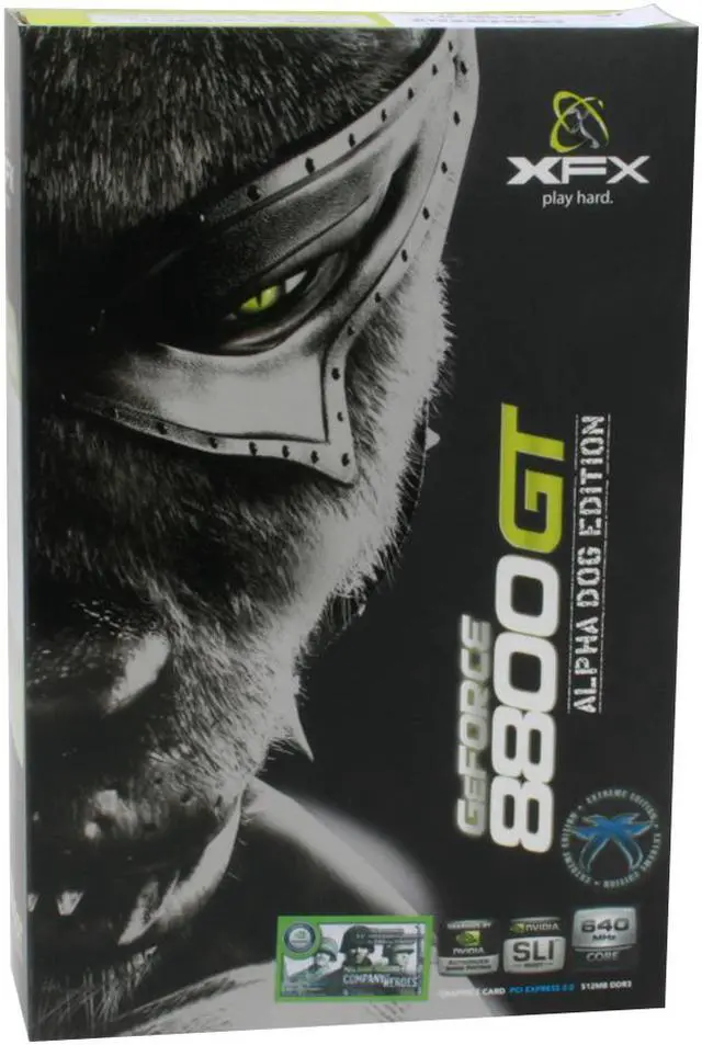 Alt view image 9 of 9 - XFX PVT88PYHE4 GeForce 8800GT Extreme 512MB 256-bit GDDR3 PCI Express 2.0 x16 HDCP Ready SLI Supported Video Card