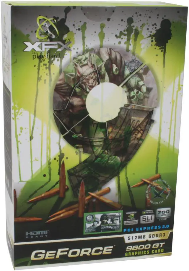 Alt view image 8 of 8 - XFX PVT94PYDD4 GeForce 9600GT XXX 512MB 256-bit GDDR3 PCI Express 2.0 x16 HDCP Ready SLI Supported Video Card