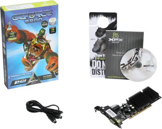 Alt view image 5 of 5 - XFX GeForce 6200 512MB GDDR2 PCI Graphics Card PVT44BYAH3