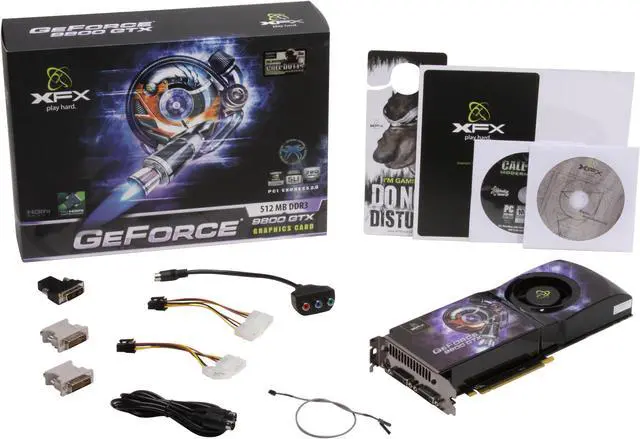 Alt view image 2 of 2 - XFX GeForce 9800 GTX 512MB GDDR3 PCI Express 2.0 x16 SLI Support Graphics Card PVT98FYDEU