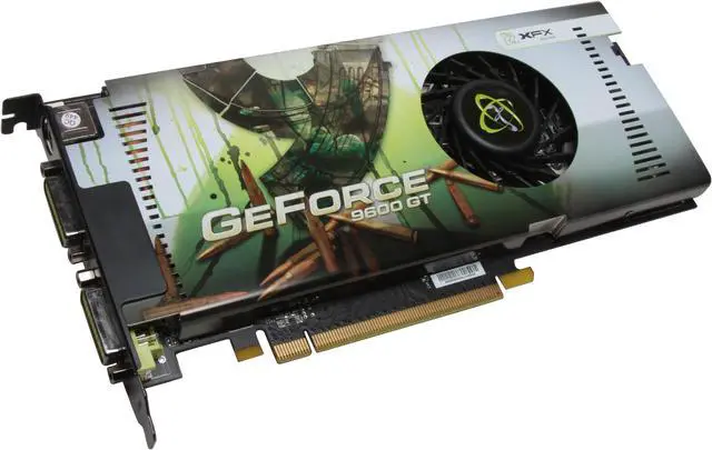 Alt view image 2 of 4 - XFX GeForce 9600 GT 512MB GDDR3 PCI Express 2.0 x16 SLI Support Graphics Card PVT96GYDDU